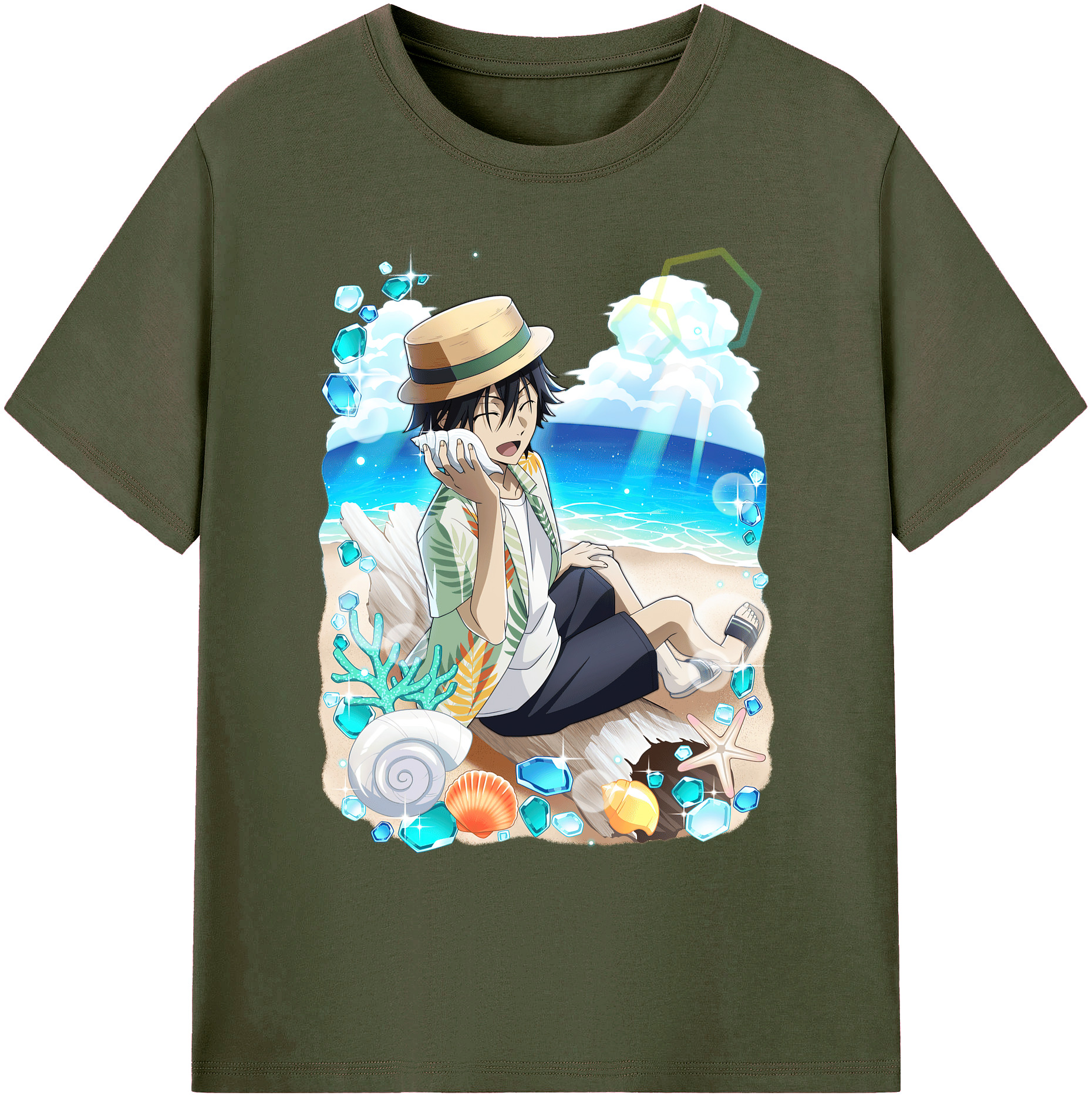 （画像用） 文豪ストレイドッグス Bungo Stray Dogs 綿100％ メンズ半袖Tシャツ｜肌触りやわらか＆通気性
